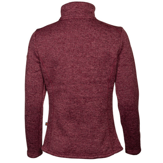 Life line Willemijn fleecevest dames bordeaux maat S