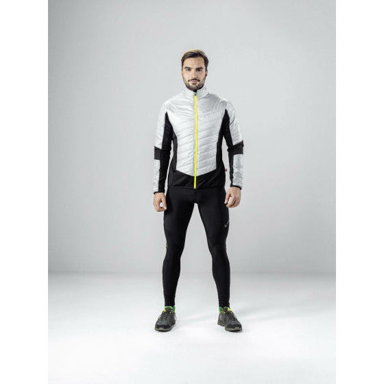 Löffler Hybride jack PL60 heren polyester zilvergrijs zwart mt 46