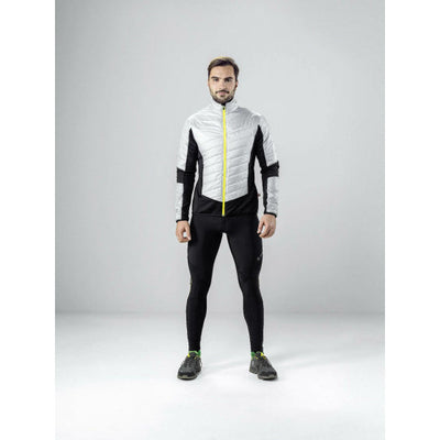 Löffler Hybride jack PL60 heren polyester zilvergrijs zwart mt 46