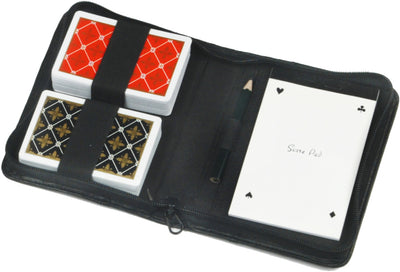 Longfield games Speelkaarten in Etui met Notitieboekje Potlood