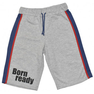Max buddies Short Vito jongens polykatoen grijs maat 164