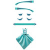 accessoirekit zonnebril blauw 5-delig