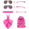 Mokki Click Change kinderzonnebril 2-5 jaar roze 2 stuks