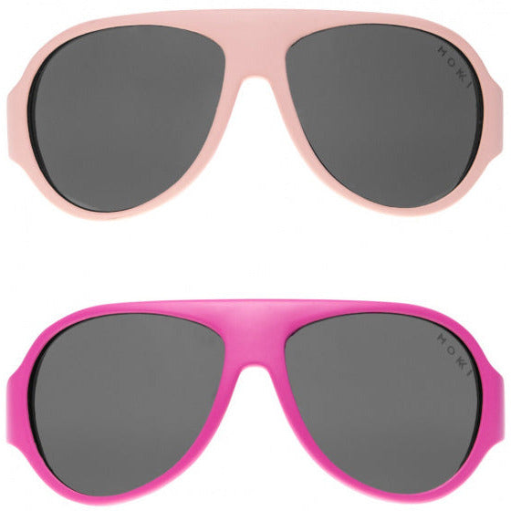 Mokki Click Change kinderzonnebril 2-5 jaar roze 2 stuks