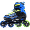 Move Inline skates Fast semi-softboot verstelbaar blauw groen maat 30-33