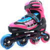 Move Inline skates Fast semi-softboot verstelbaar roze blauw maat 38-41