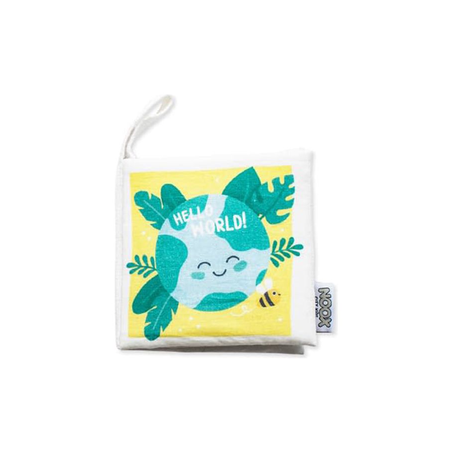 NOOX City Kids Zacht Babyboekje Hello World