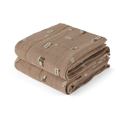 Nuuroo Bao muslin cloth 2-pack with print