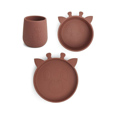 Nuuroo Judi silicone dinner set 3-pack Giraf