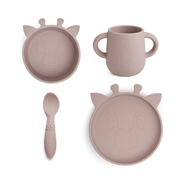 Nuuroo Lykke silicone dinner set 4-pack Giraf
