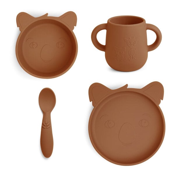 Nuuroo Lykke silicone dinner set 4-pack Koala