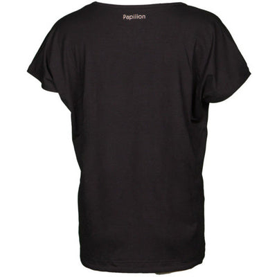 Papillon Loose fit sportshirt ronde hals dames zwart maat S
