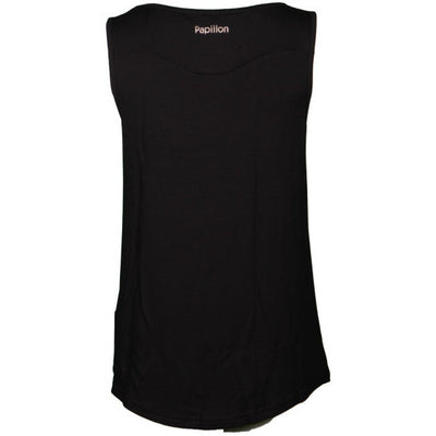 Papillon Singlet fitness shirt dames zwart maat L