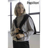 Papillon Sweat Hoody Katoen Dames Grijs Maat L