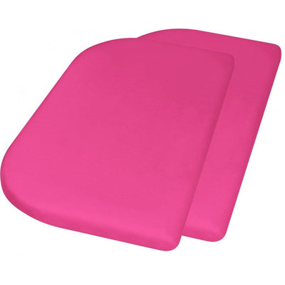 Playshoes Hoeslaken junior 89 x 51 + 10 cm katoen roze 2 stuks