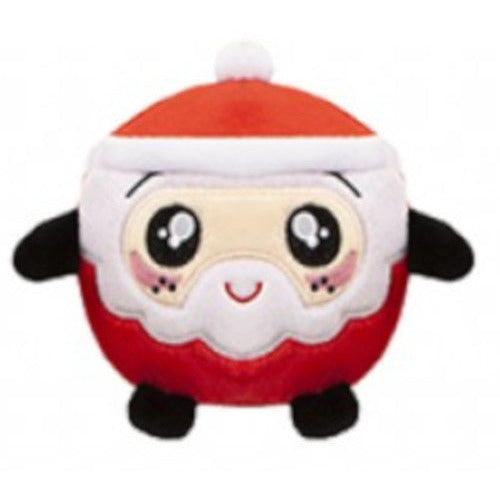Pms Squishimi Xmas knuffel junior pluche 9 cm rood zwart