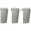 Proplus Afvalbak met deksel 6 liter 29,5 cm lichtgrijs