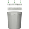 Proplus Afvalbak met deksel 6 liter 29,5 cm lichtgrijs