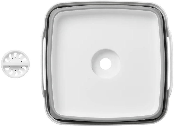 Proplus Afwasteil opvouwbaar 30 x 30 x 20 cm grijs wit