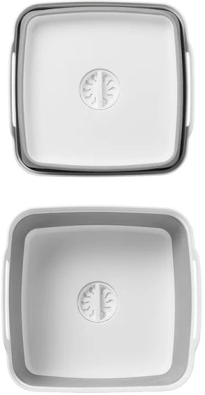 Proplus Afwasteil opvouwbaar 30 x 30 x 20 cm grijs wit