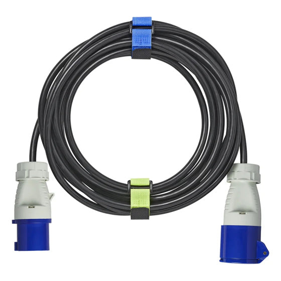 Proplus Kabelbinders klittenband 8 stuks blauw groen
