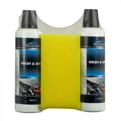 reinigingsset Wash Shine met spons 1 liter 3-delig