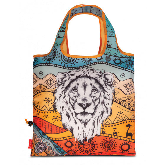 Punta Shopper leeuw 12 liter 38 x 38 cm polyester blauw rood