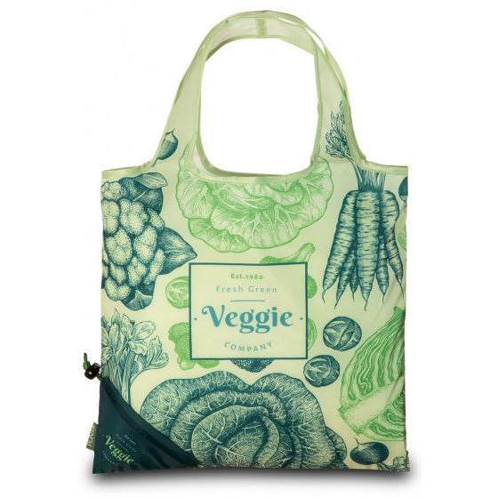 Punta Shopper Veggie dames 22 liter polyester groen