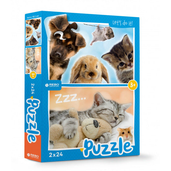 Rebo Productions Babydieren legpuzzel junior 24 24 stukjes