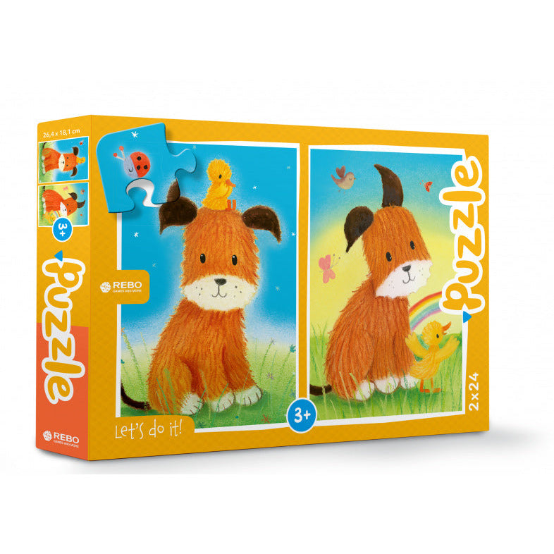 Rebo Productions Hond Eendje legpuzzel junior 24 24 stukjes