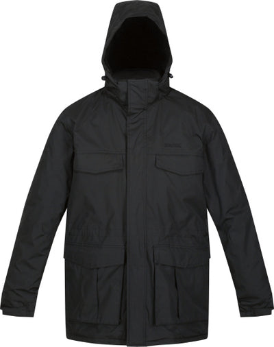 Regatta Palben Parkajack Waterproof Heren Zwart Maat S