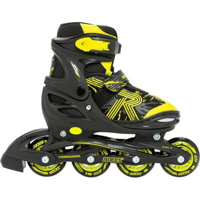 Roces Inline skates Jokey 3.0 softboot 82A zwart geel maat 38-41