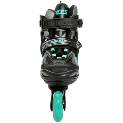 Roces Inline skates Moody Tif 82A zwart aqua maat 30-35