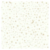 Roommates Zelfklevend behang Twinkle stars 52 x 500 cm wit goud
