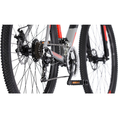 Rucanor Lux 27.5 Inch 46 cm Heren 21V Mechanische schijfrem Zilver Rood