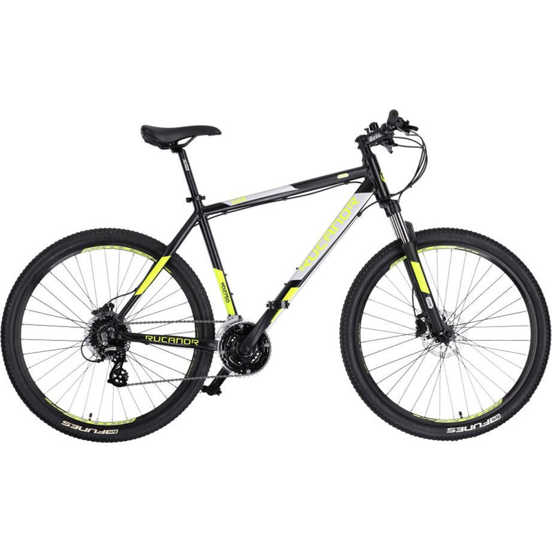 Rucanor Lux 27.5 Inch 51 cm Heren 24V Hydraulische schijfrem Zwart Geel