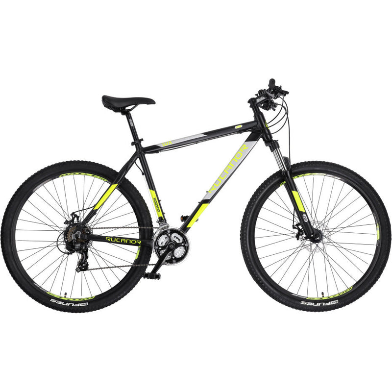Rucanor Lux 29 Inch 48 cm Heren 21V Mechanische schijfrem Zwart Geel