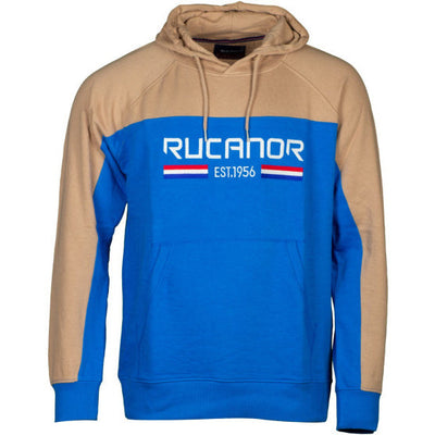 Rucanor Trevor sweater hoodie heren blauw beige maat M