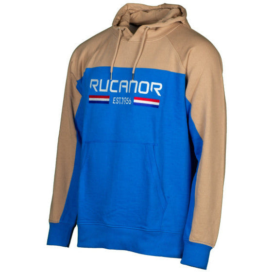 Rucanor Trevor sweater hoodie heren blauw beige maat L