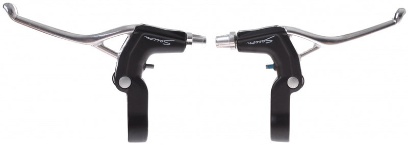 Saccon Remgrepen set V-brake 2-vinger zilver zwart 2-delig