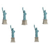 Safari Vrijheidsbeeld speelset 2,5 cm PVC blauw grijs 192 stuks