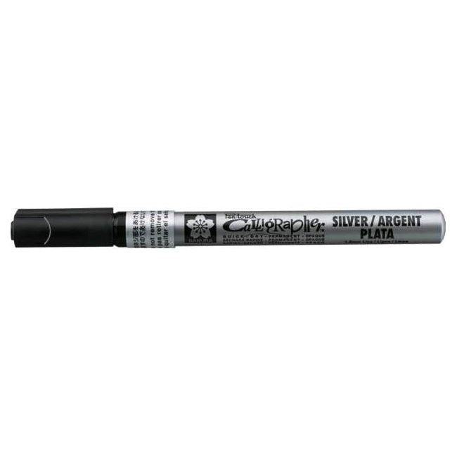Sakura Pen-touch permanentmarker kalligrafie 1.8 mm zilver