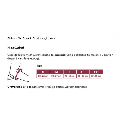 Schaper Elleboogbrace Schapfix Sport textiel blauw maat S