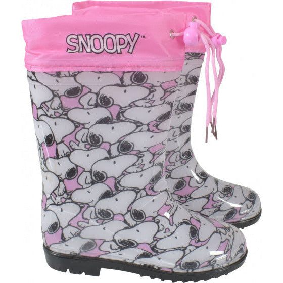 Peanuts Regenlaarzen Snoopy meisjes PVC roze wit maat 28-29