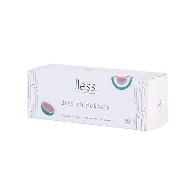 Lless Siliconen deksels Stretch set van 6