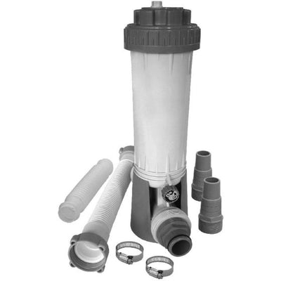 Summer fun Chloordispenser leiding kunststof PVC grijs