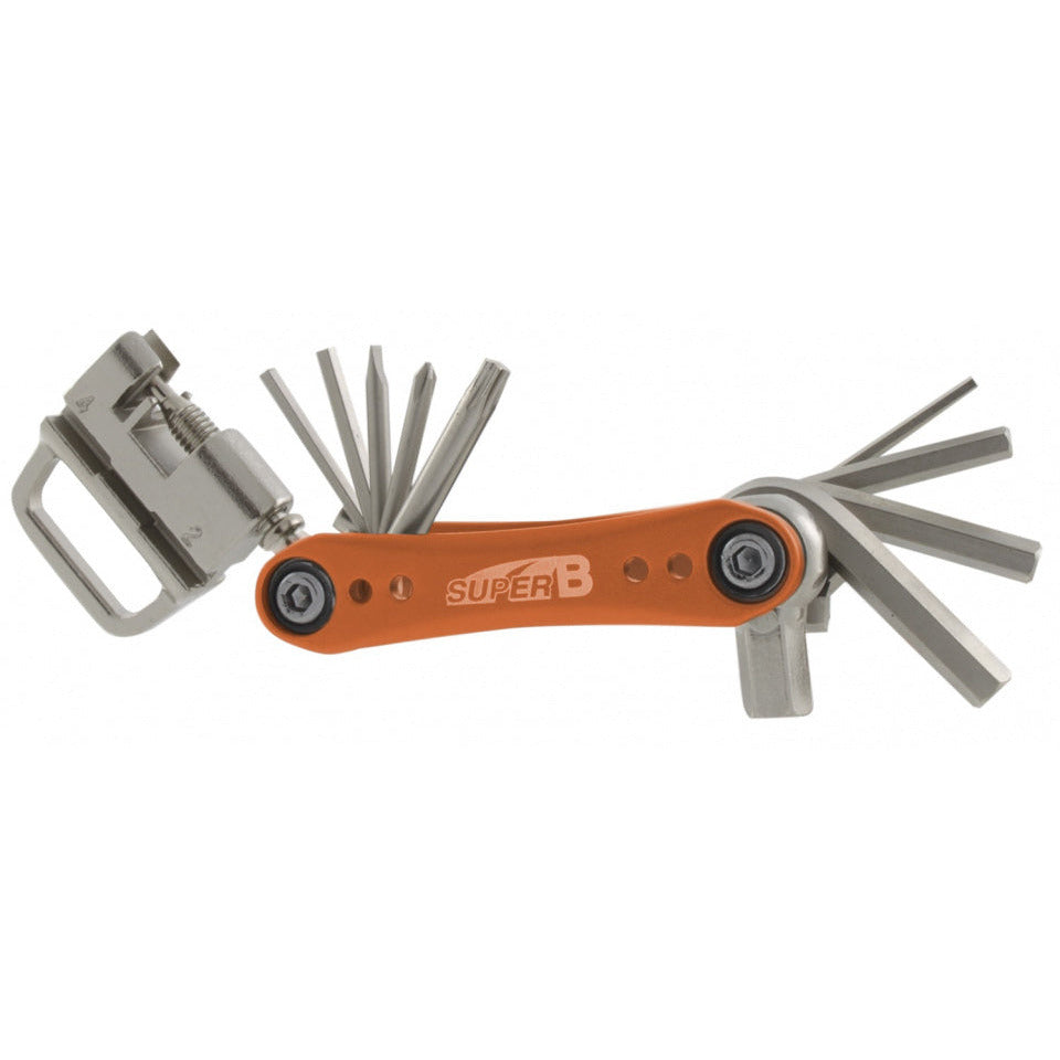multitool TB-FD40 17 functies 73 x 45 mm RVS oranje