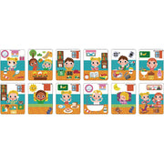 Tooky toy A Wonderful Day Educatief Houten Magneetbord 108-delig - afbeelding 3