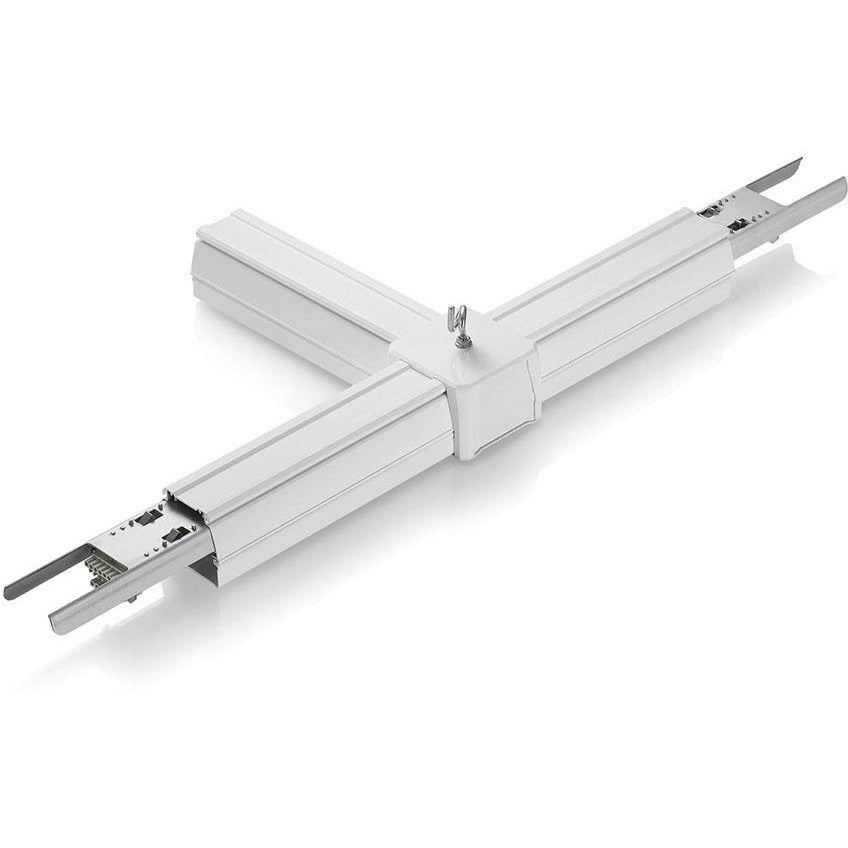 V-tac Connector voor railverlichting T-vorm 8 draden zilver