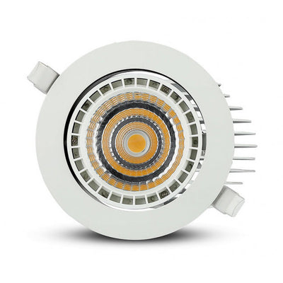 V-tac Inbouwspot VT-2933 led 2650 lumen 16,5 cm aluminium wit